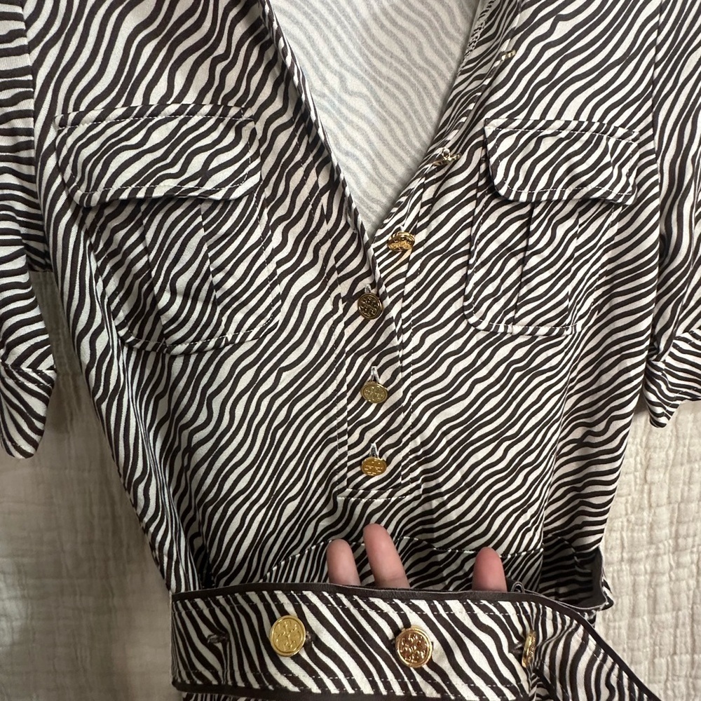 Tory Burch silk Dress with Belt - Picture 5 of 7